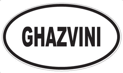 GHAZVINI - Oval Sticker