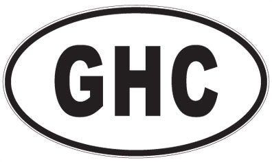 GHC - 3 Letter Initials Oval Magnet