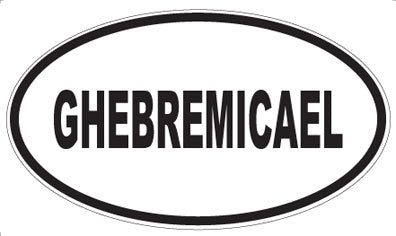 GHEBREMICAEL - Oval Magnet