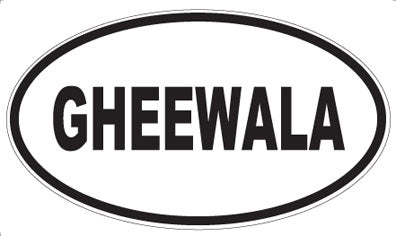 GHEEWALA - Oval Sticker