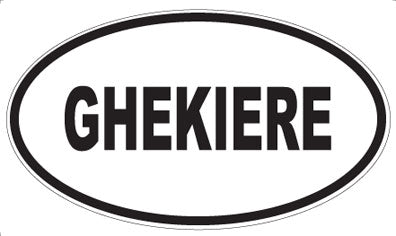 GHEKIERE - Oval Magnet