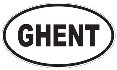 GHENT - Oval Magnet