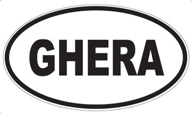 GHERA - Oval Sticker