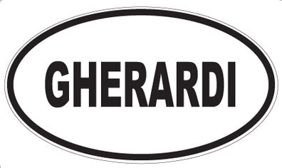 GHERARDI - Oval Sticker