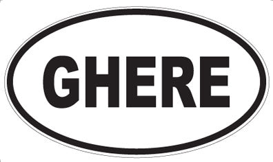 GHERE - Oval Magnet