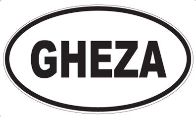 GHEZA - Oval Sticker