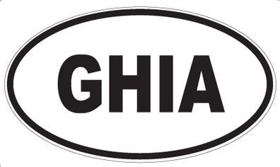 GHIA - Oval Sticker