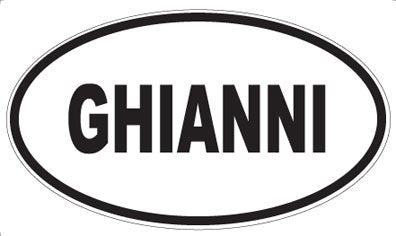 GHIANNI - Oval Sticker