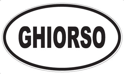 GHIORSO - Oval Sticker