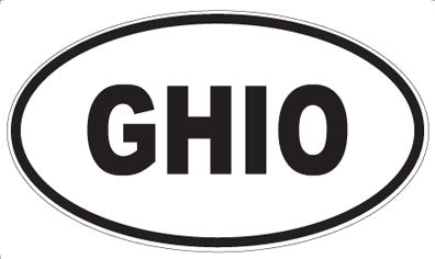 GHIO - Oval Magnet