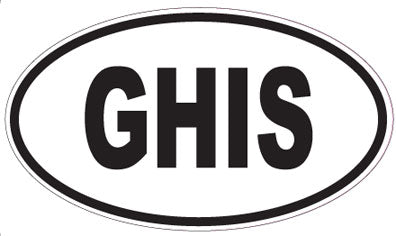 GHIS - Oval Sticker