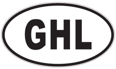 GHL - 3 Letter Initials Oval Magnet