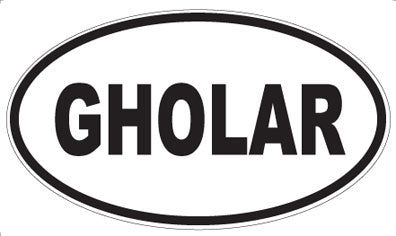 GHOLAR - Oval Sticker