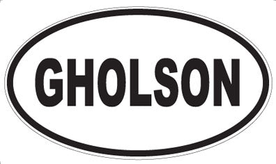 GHOLSON - Oval Sticker