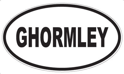 GHORMLEY - Oval Magnet