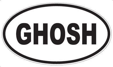 GHOSH - Oval Sticker