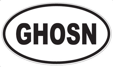 GHOSN - Oval Sticker