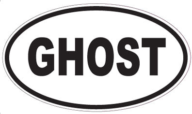 GHOST - Oval Sticker