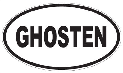 GHOSTEN - Oval Sticker
