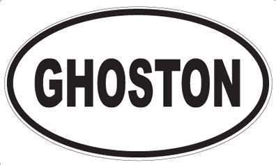 GHOSTON - Oval Magnet