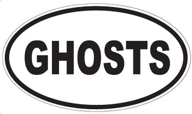 GHOSTS - Oval Sticker