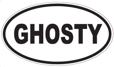 GHOSTY - Oval Sticker