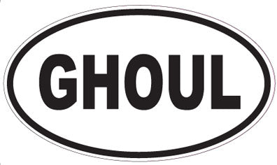 GHOUL - Oval Sticker