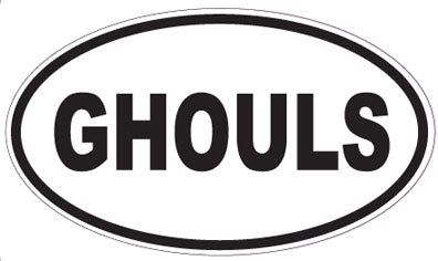 GHOULS - Oval Sticker