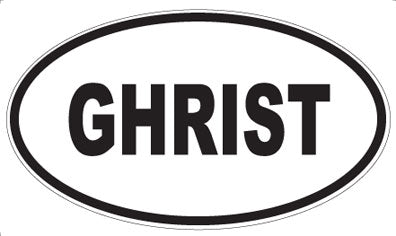 GHRIST - Oval Magnet