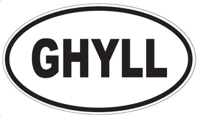 GHYLL - Oval Sticker