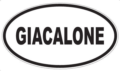 GIACALONE - Oval Sticker