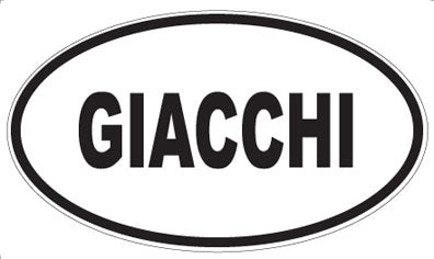 GIACCHI - Oval Sticker