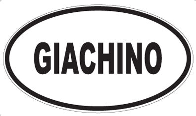 GIACHINO - Oval Sticker