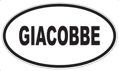 GIACOBBE - Oval Sticker