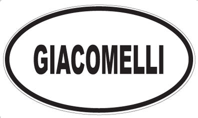 GIACOMELLI - Oval Sticker