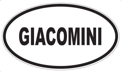 GIACOMINI - Oval Sticker