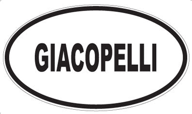 GIACOPELLI - Oval Magnet