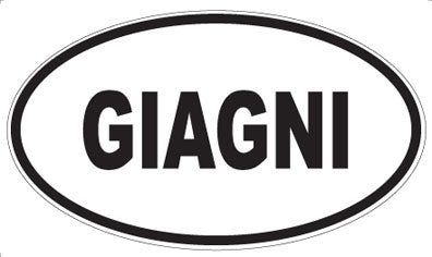 GIAGNI - Oval Sticker