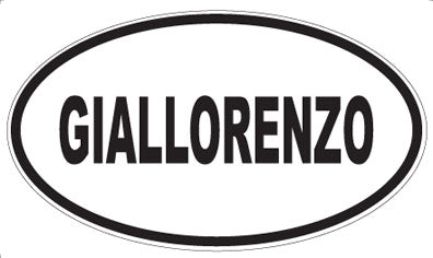 GIALLORENZO - Oval Sticker