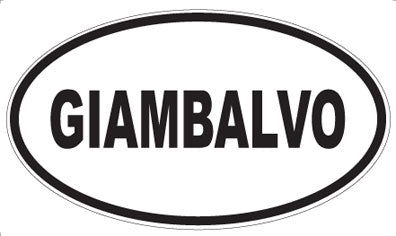 GIAMBALVO - Oval Sticker