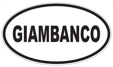 GIAMBANCO - Oval Sticker