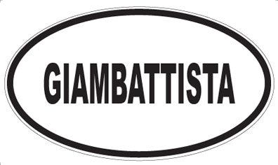 GIAMBATTISTA - Oval Magnet