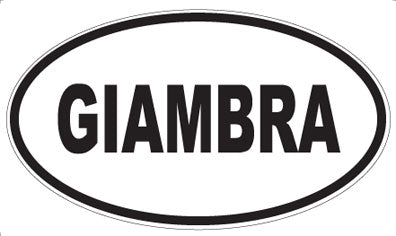 GIAMBRA - Oval Magnet