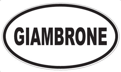 GIAMBRONE - Oval Magnet