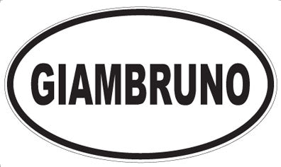 GIAMBRUNO - Oval Sticker