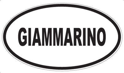 GIAMMARINO - Oval Magnet