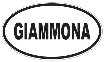 GIAMMONA - Oval Sticker