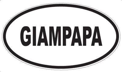 GIAMPAPA - Oval Magnet