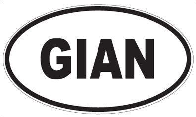 GIAN - Oval Sticker