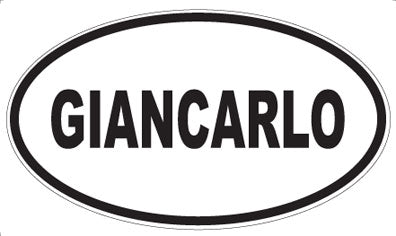 GIANCARLO - Oval Sticker